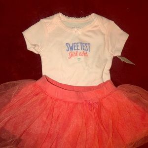 Baby onesie sweetest girl ever with tutu